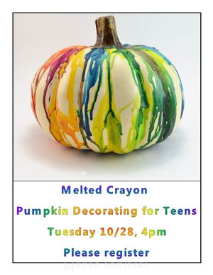 Melted Crayon Pumpki Melted Crayon Pumpki
